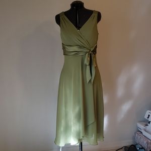 Green dress Chiffon Wedding bridesmaid spring
